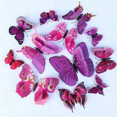 Christmas 3d Butterfly Decoration For Holiday Wedding Party Decoration Supplies Hook Ornament Craft Gifts